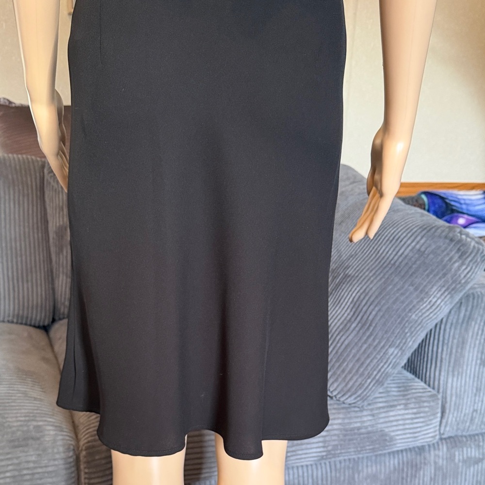 Black Ruffle-Front Women’s Dress - Picture 9 of 15